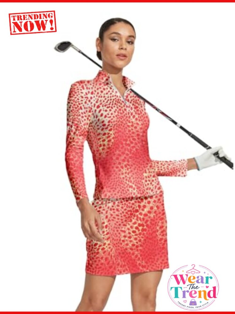 Women's Golf Polo Long Sleeve Quarter Zip Pullover UPF 50+ Athletic Top